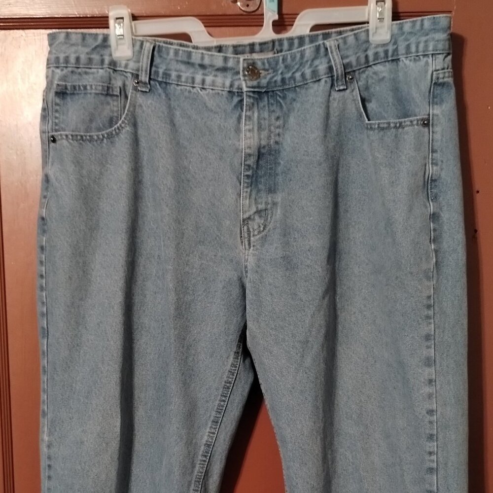 Vintage Noiz Jeans Mens 42x31 Blue Lighter Wash Denim Streetwear